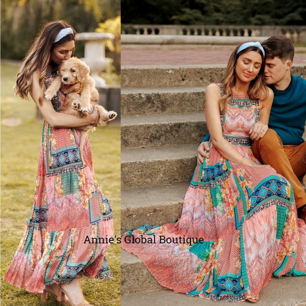 NWT ANTHROPOLOGIE Alessandra Beaded Maxi Dress HTF - Picture 13 of 15
